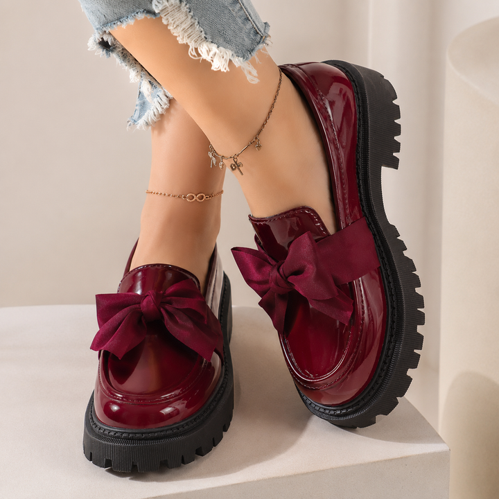 Odette Bow Platform Loafers