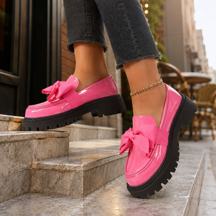 Odette Bow Platform Loafers