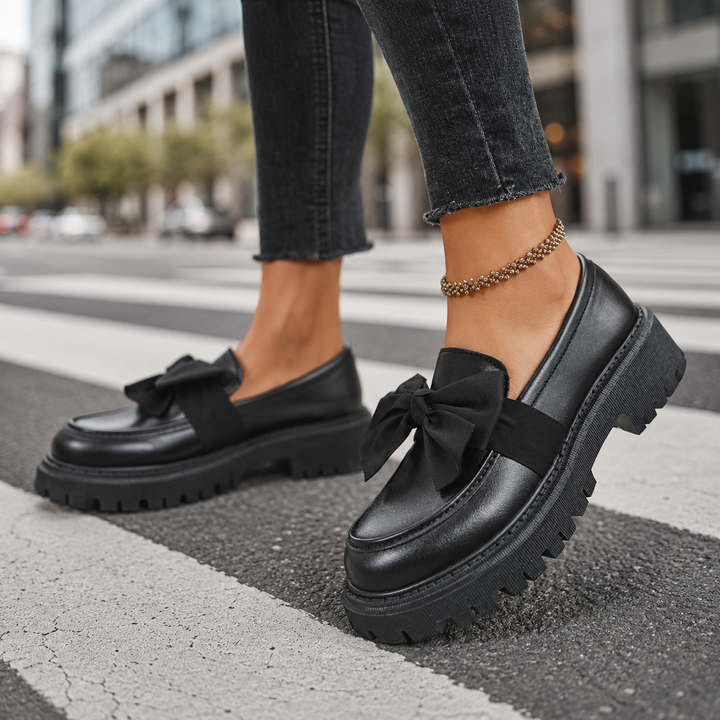 Odette Bow Platform Loafers