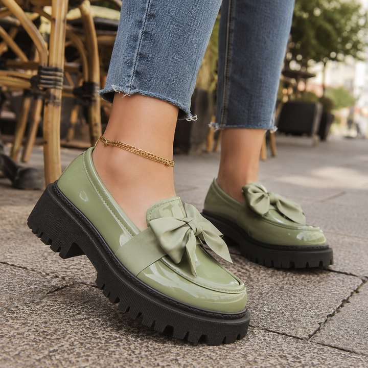 Odette Bow Platform Loafers