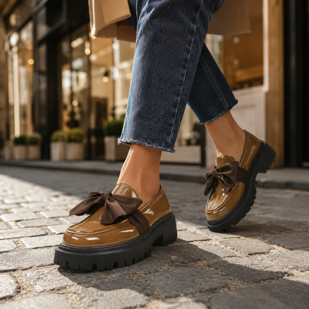 Odette Bow Platform Loafers