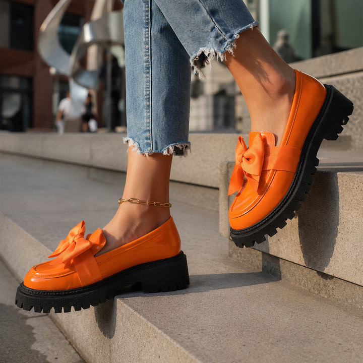 Odette Bow Platform Loafers