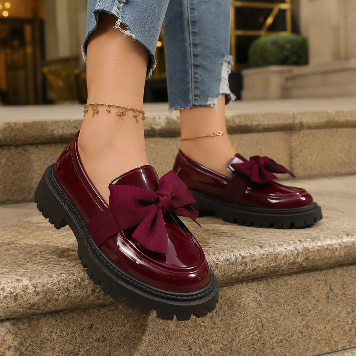 Odette Bow Platform Loafers