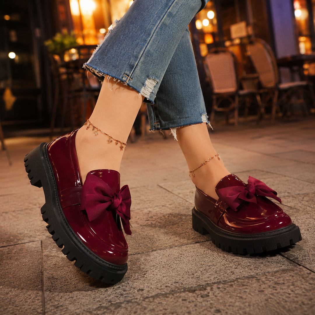 Odette Bow Platform Loafers