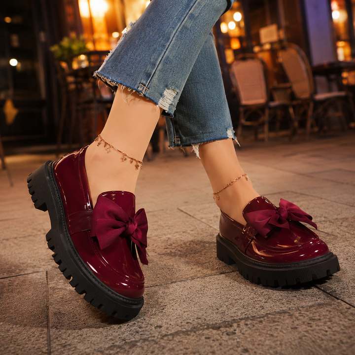 Odette Bow Platform Loafers