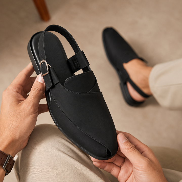 Bramante Leather Slingback Sandals