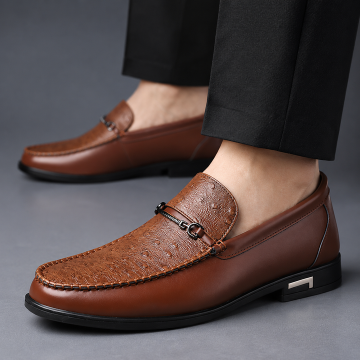 Rocco Textured Bit Loafers