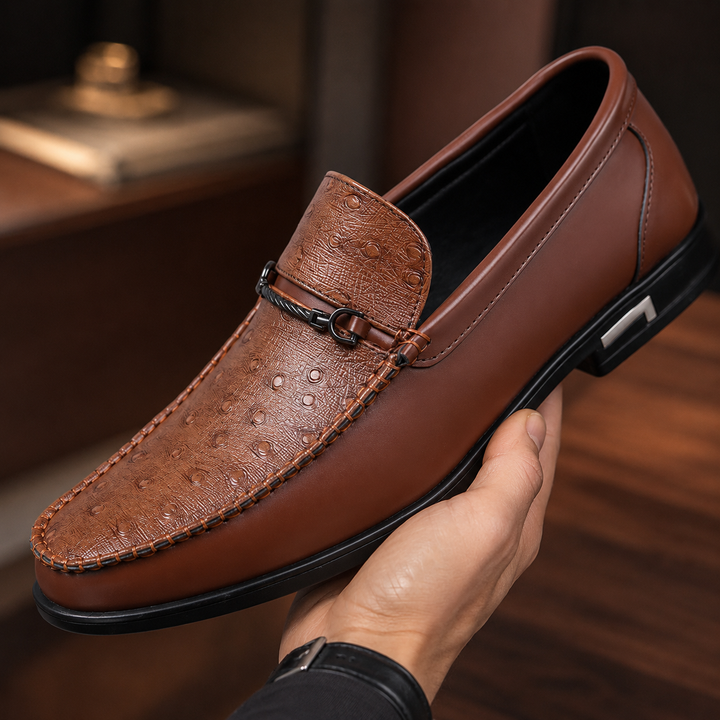 Rocco Textured Bit Loafers