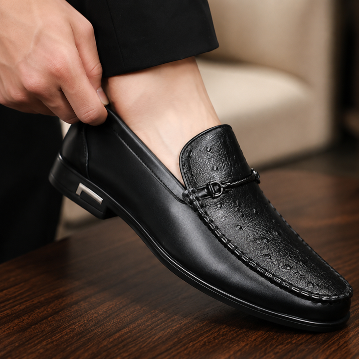 Rocco Textured Bit Loafers