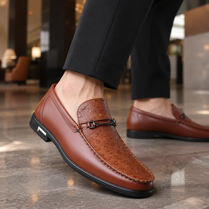 Rocco Textured Bit Loafers