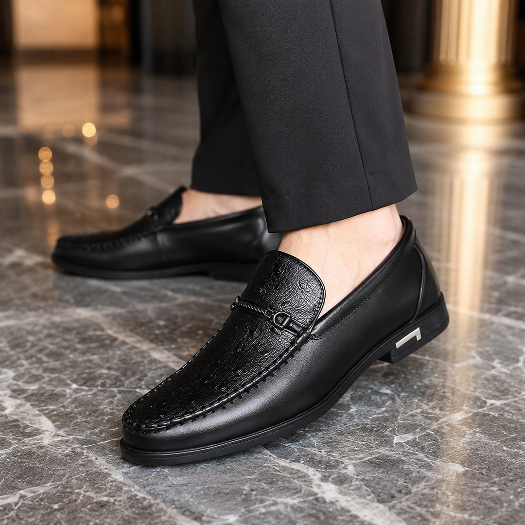 Rocco Textured Bit Loafers