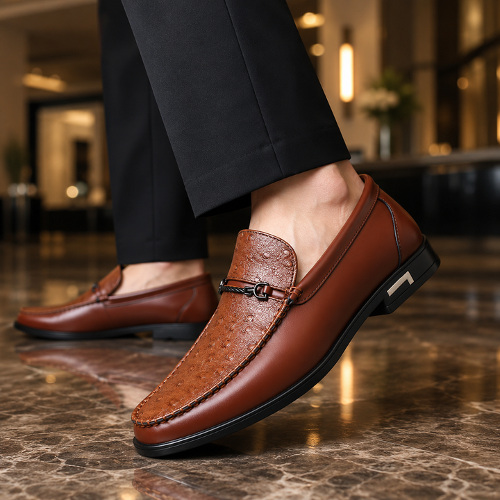 Rocco Textured Bit Loafers