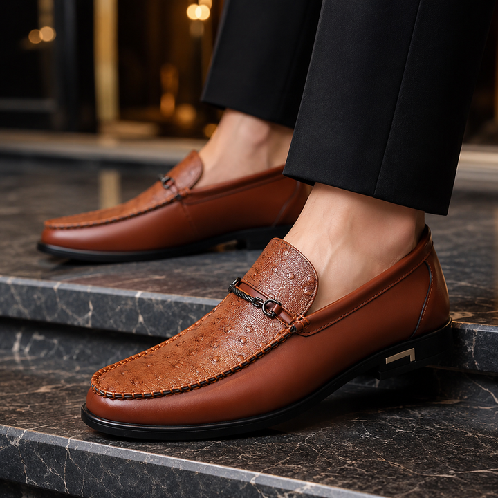 Rocco Textured Bit Loafers