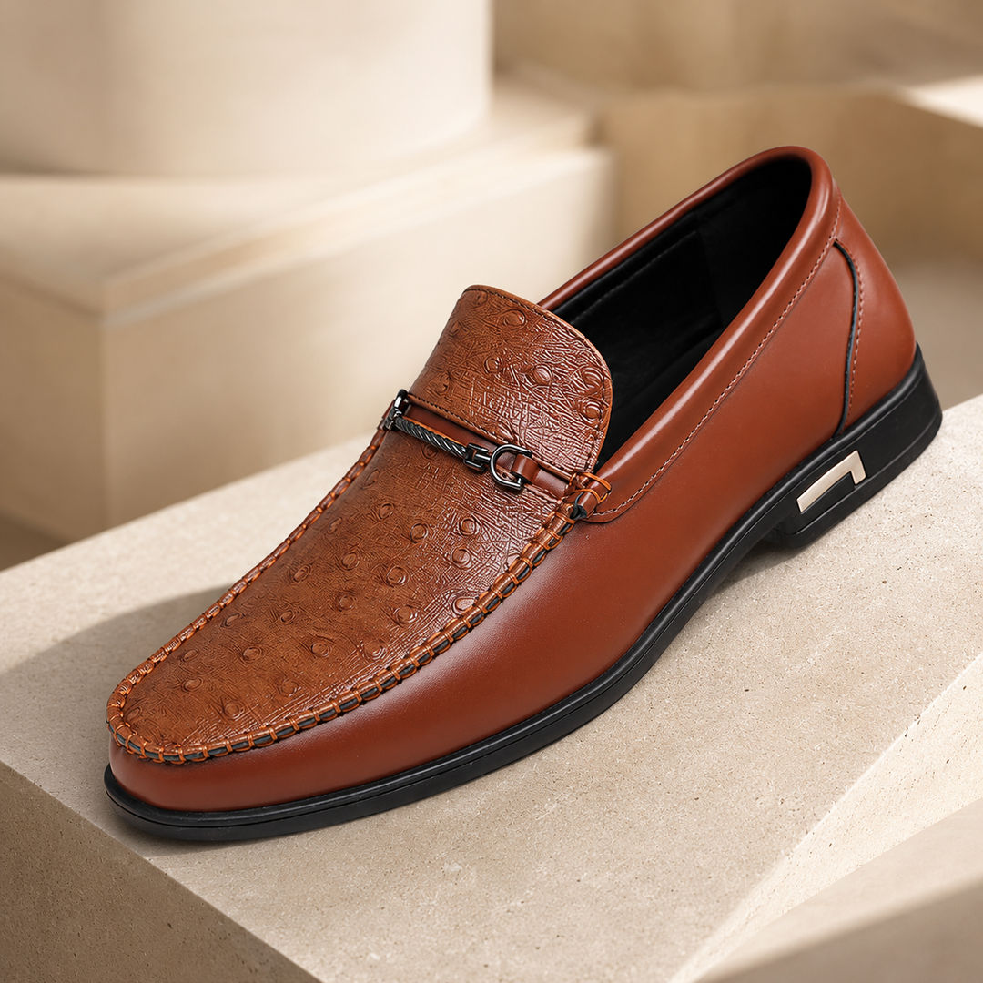 Rocco Textured Bit Loafers