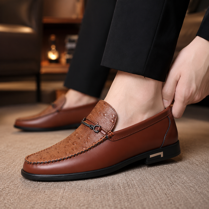 Rocco Textured Bit Loafers