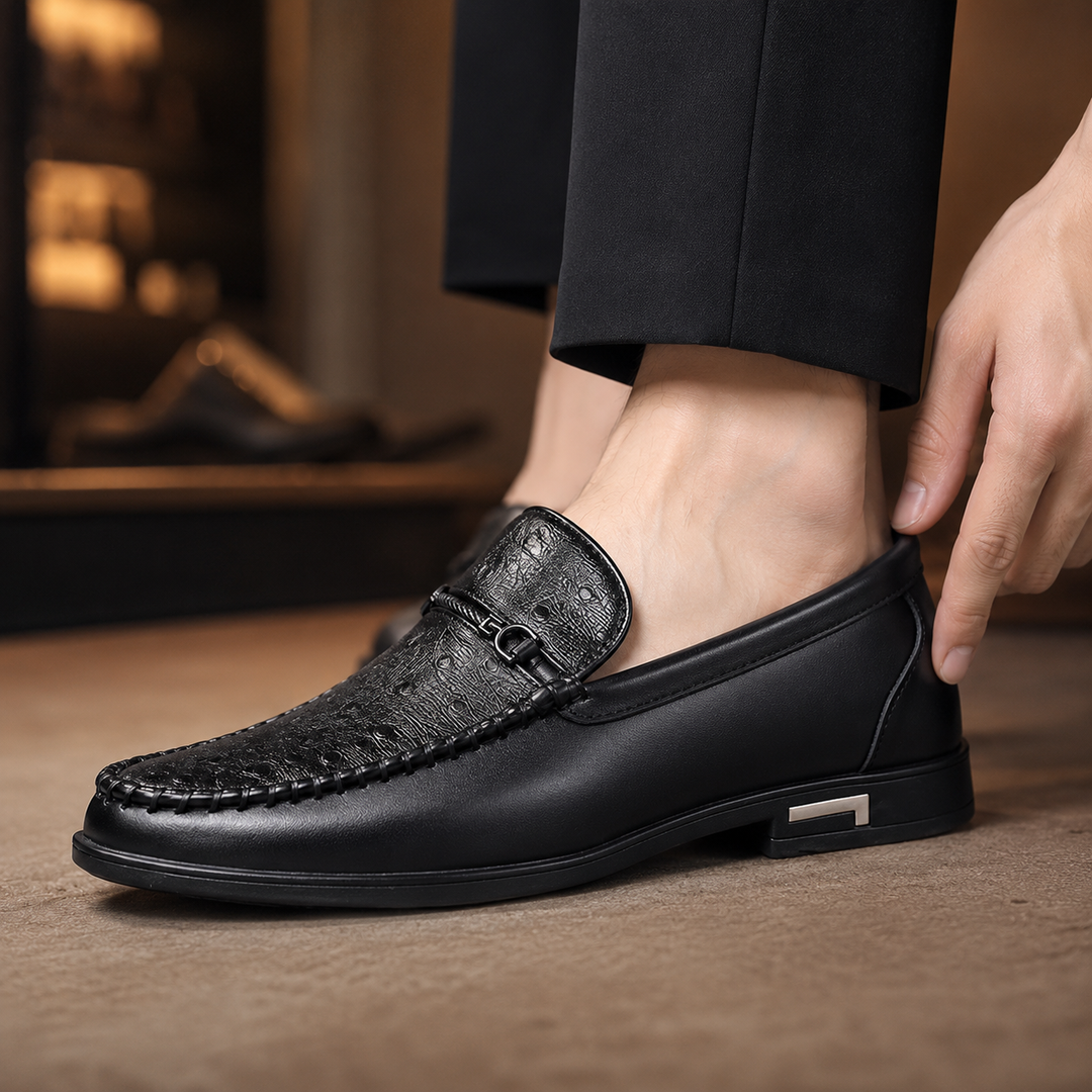 Rocco Textured Bit Loafers