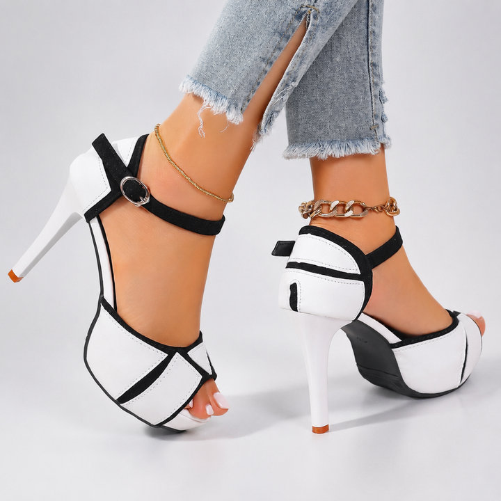 Juvelle Ankle-Strap Platform Heels