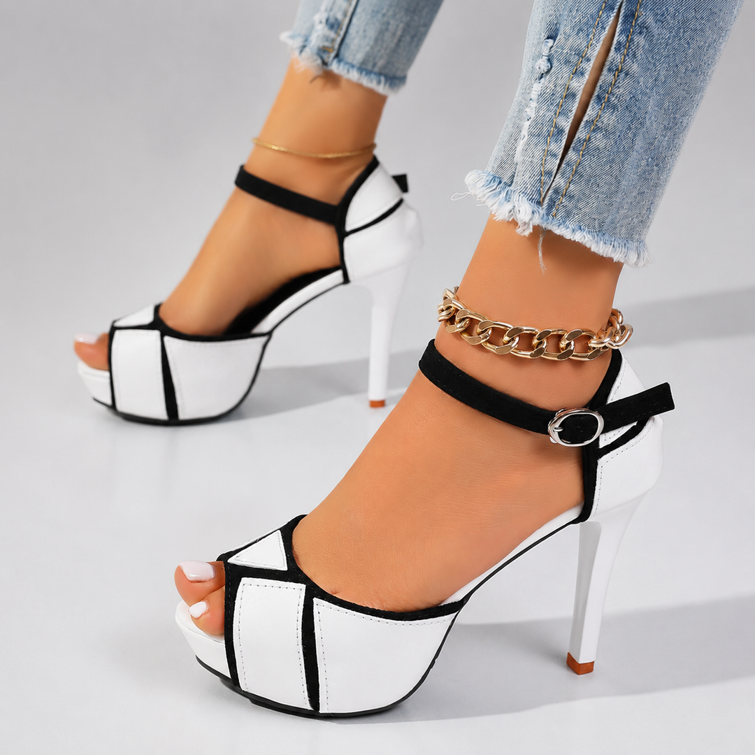 Juvelle Ankle-Strap Platform Heels