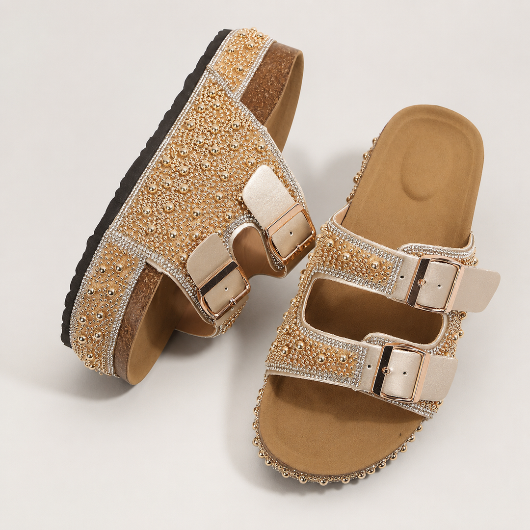 Elvane Pearl Platform Sandals