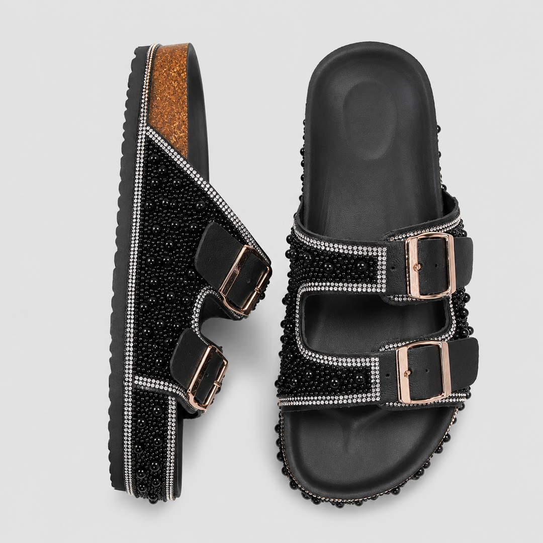 Elvane Pearl Platform Sandals