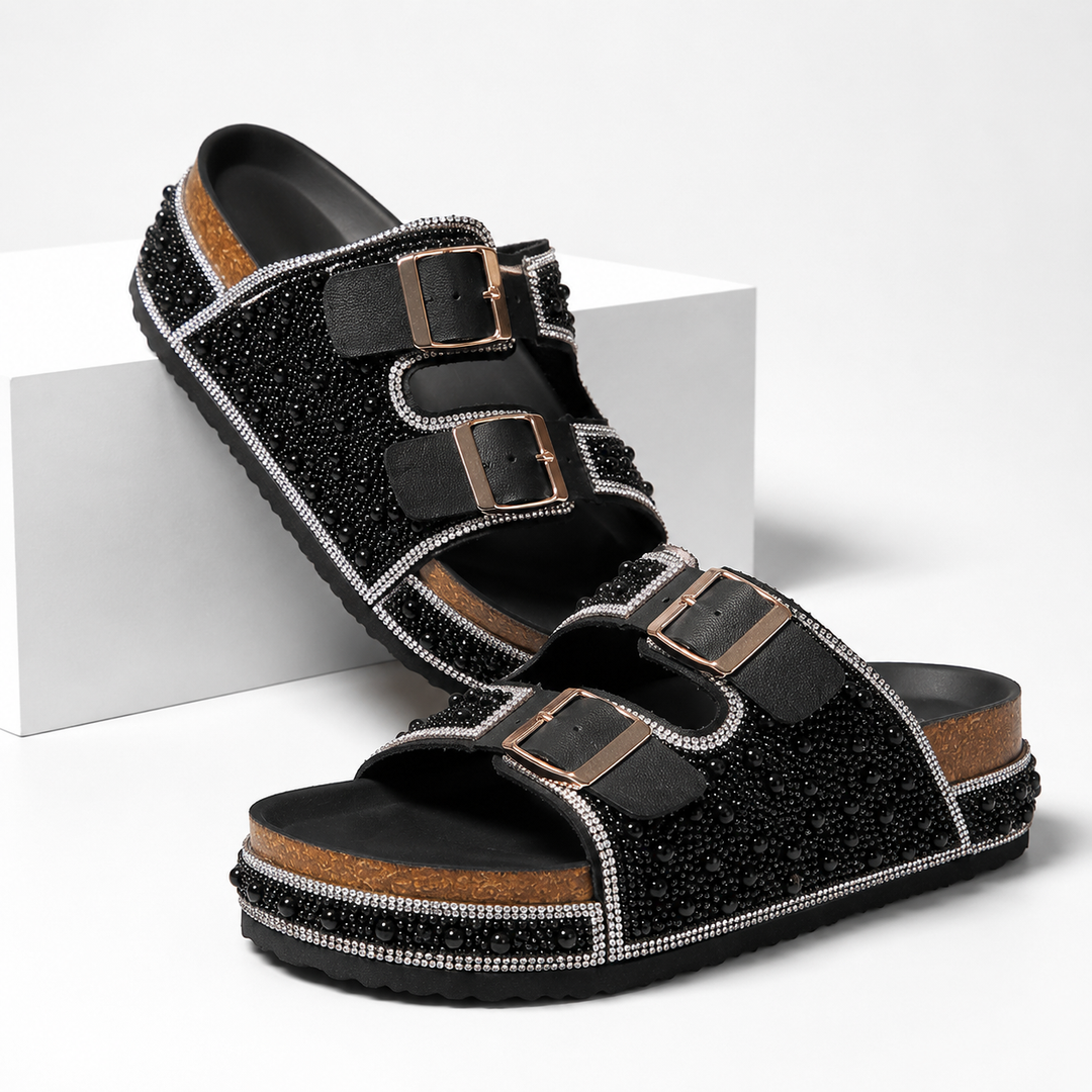 Elvane Pearl Platform Sandals