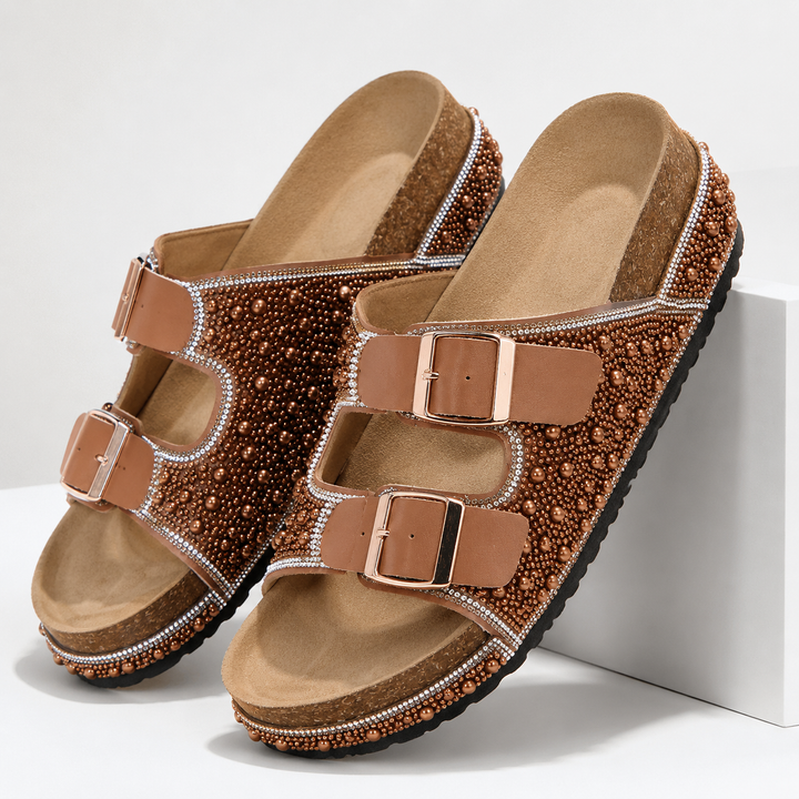 Elvane Pearl Platform Sandals