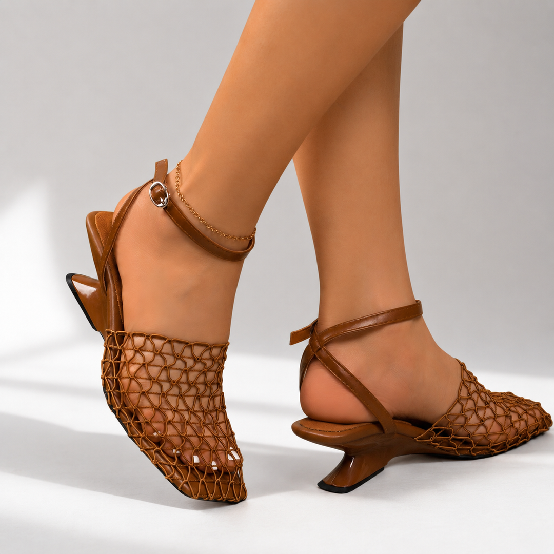 Tavera Mesh Wedge Sandals