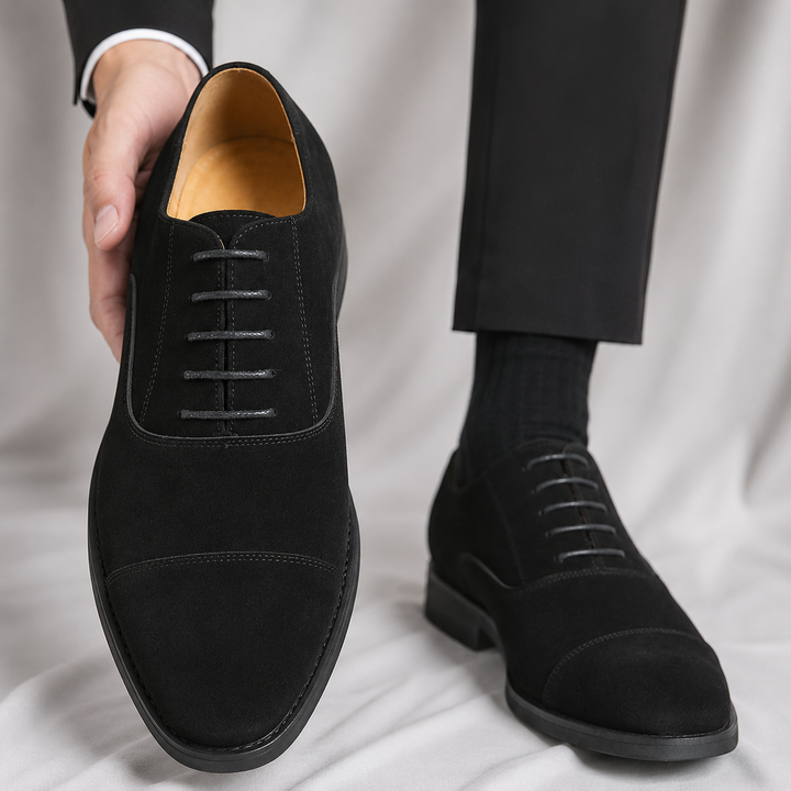 Marendo Suede Cap-Toe Oxfords