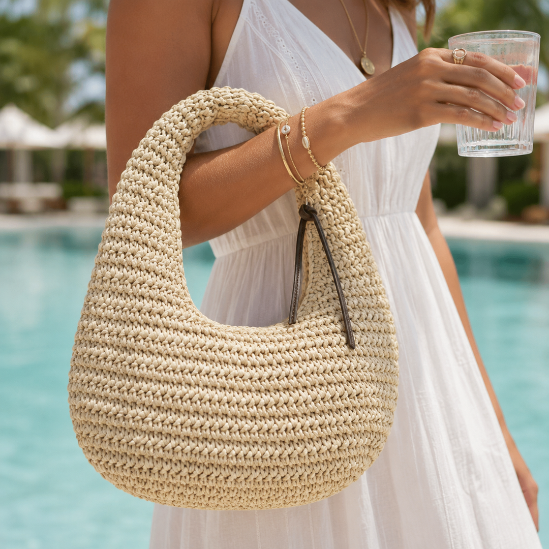 Olivette Woven Shoulder Bag