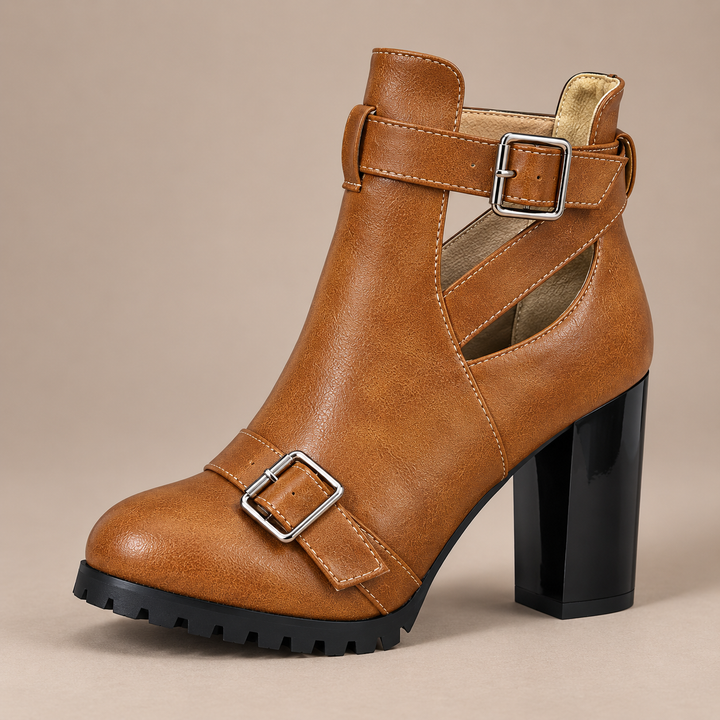 Juna Lug-Heel Ankle Boots