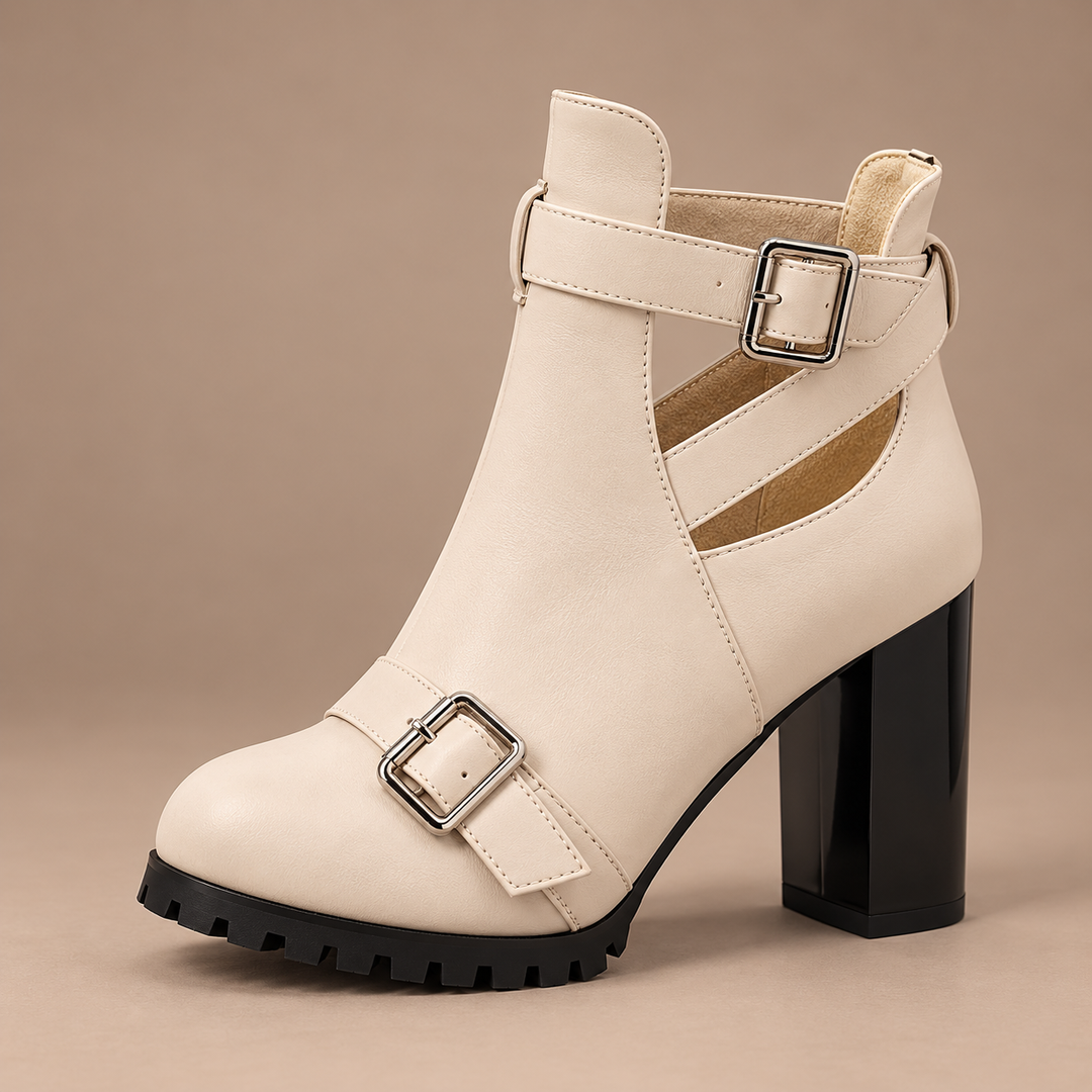 Juna Lug-Heel Ankle Boots
