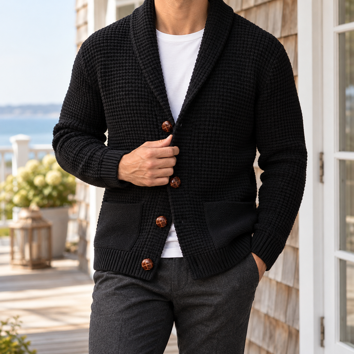 Hampton Shawl-Collar Cardigan