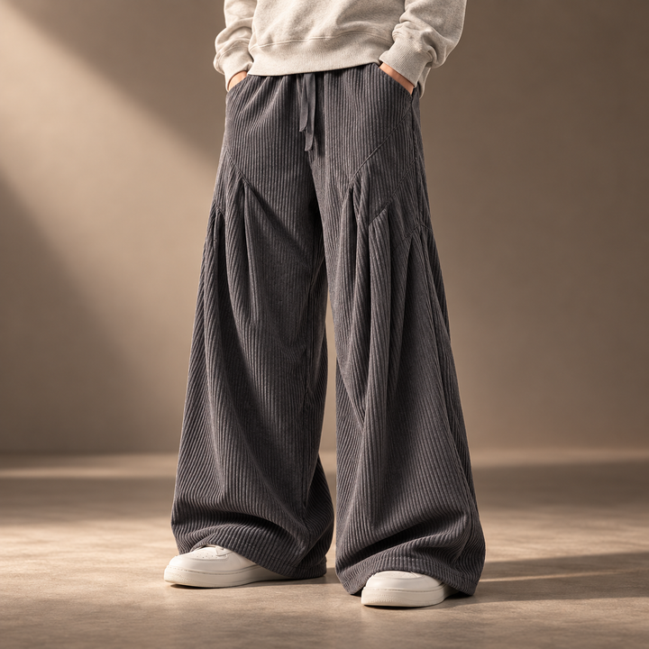 Tanner Wide-Leg Corduroy Pants