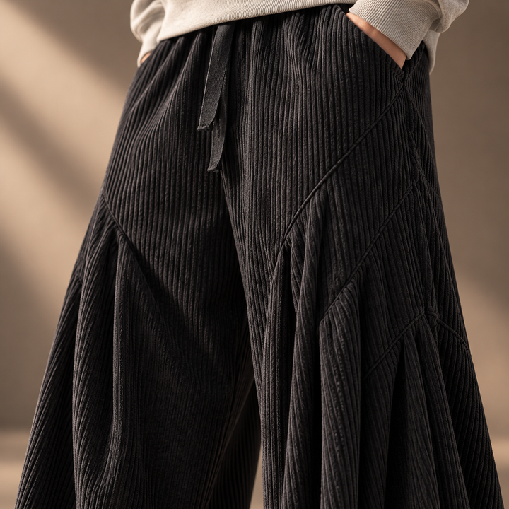 Tanner Wide-Leg Corduroy Pants