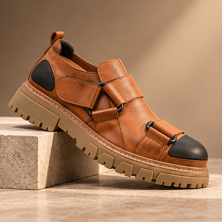 Stelvio Cowhide Strap Slip-Ons