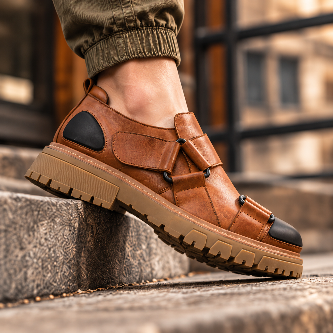 Stelvio Cowhide Strap Slip-Ons