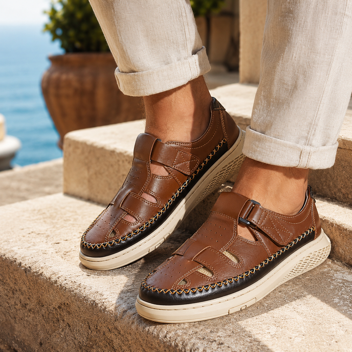 Gavino Leather Sandals