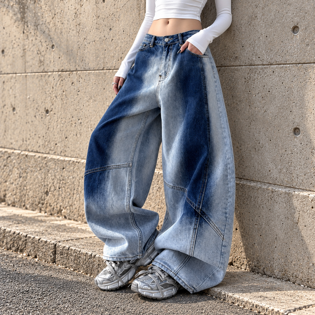 Dakota Fade Barrel Jeans