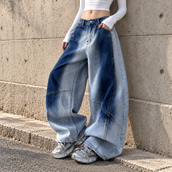 Dakota Fade Barrel Jeans
