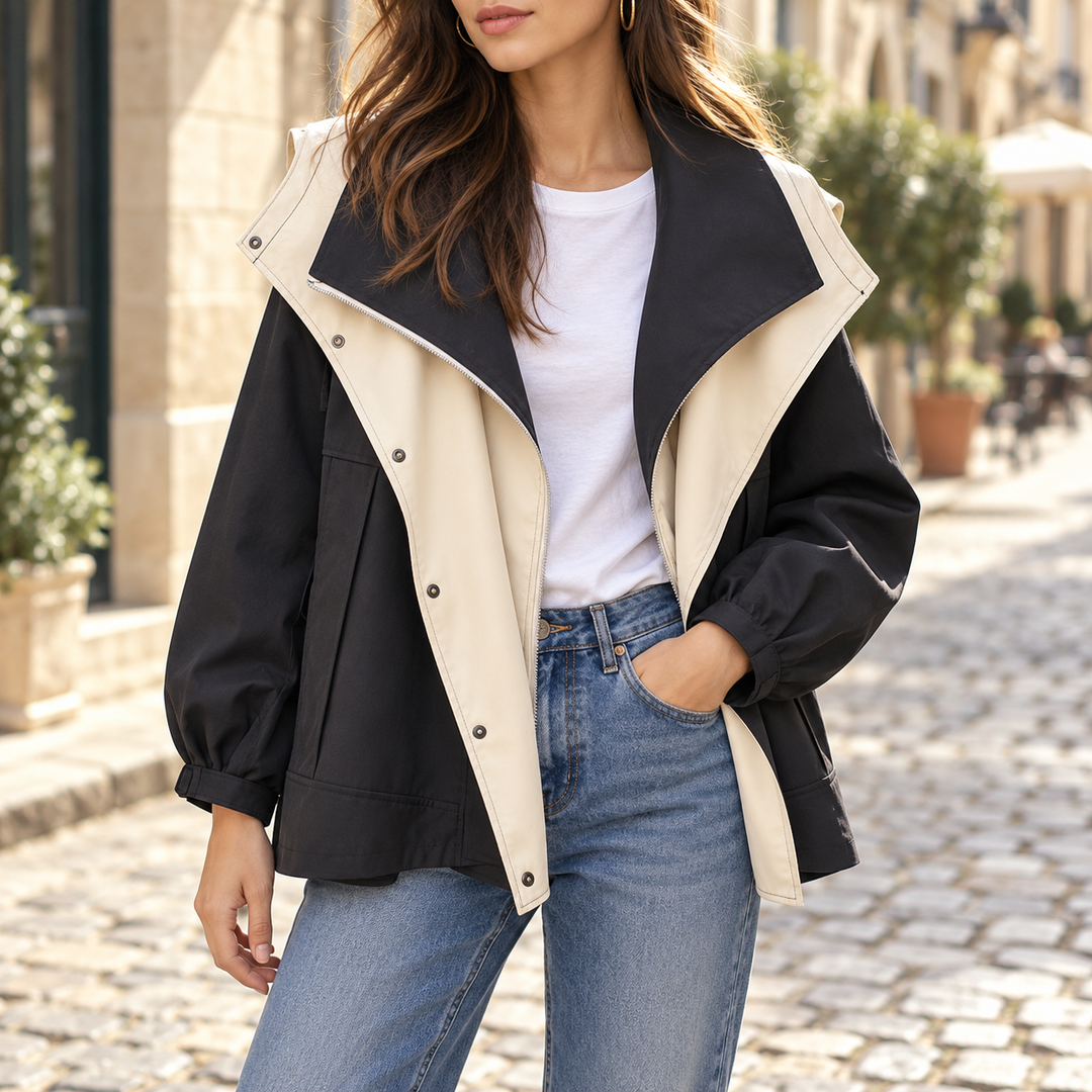 Elara Two-Tone Windbreaker