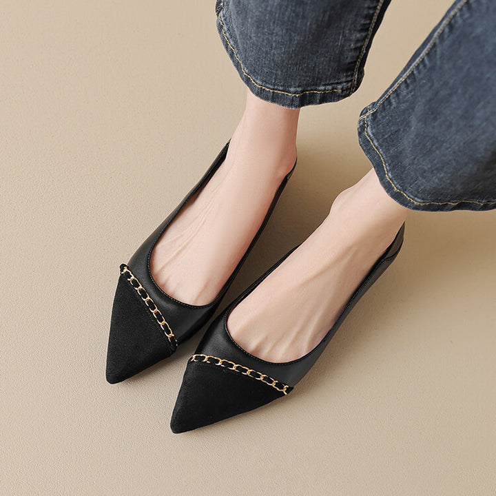 Aveline Pointed-Toe Flats