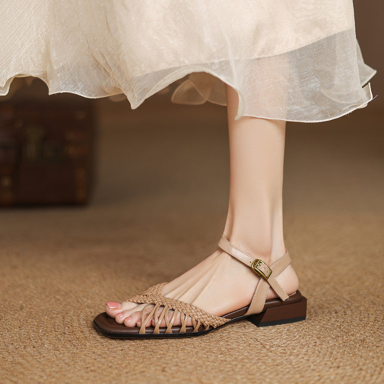 Liora Woven Slingback Sandals