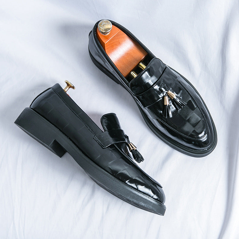 Dalton Embossed Tassel Loafers