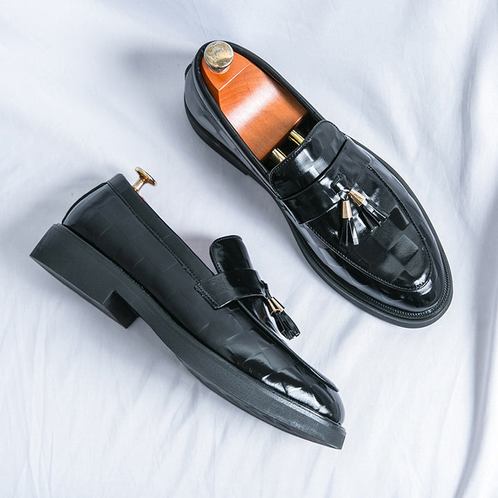 Dalton Embossed Tassel Loafers