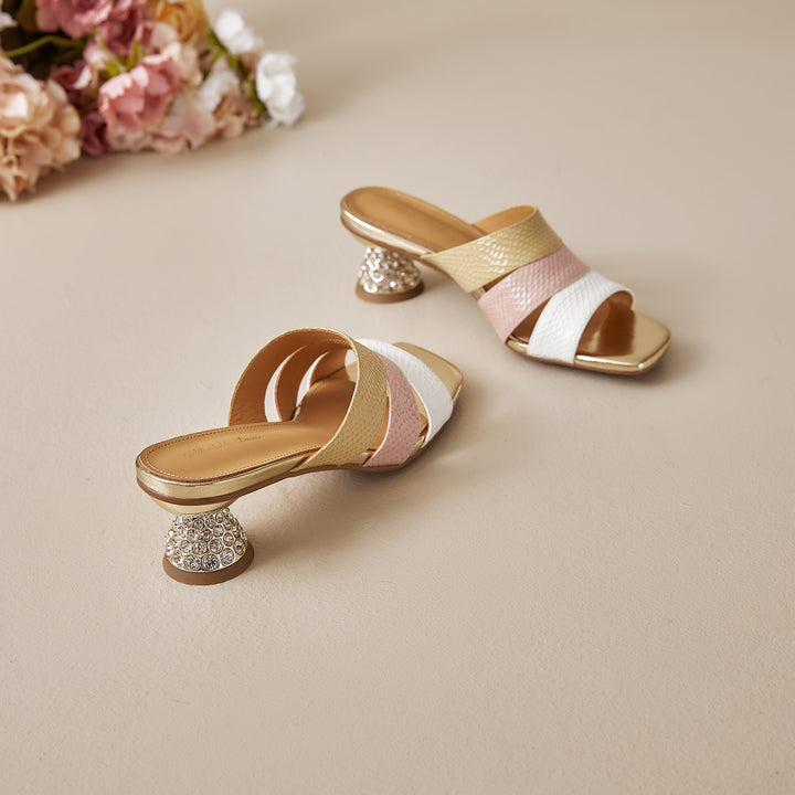 Saviera Color-Block Mules