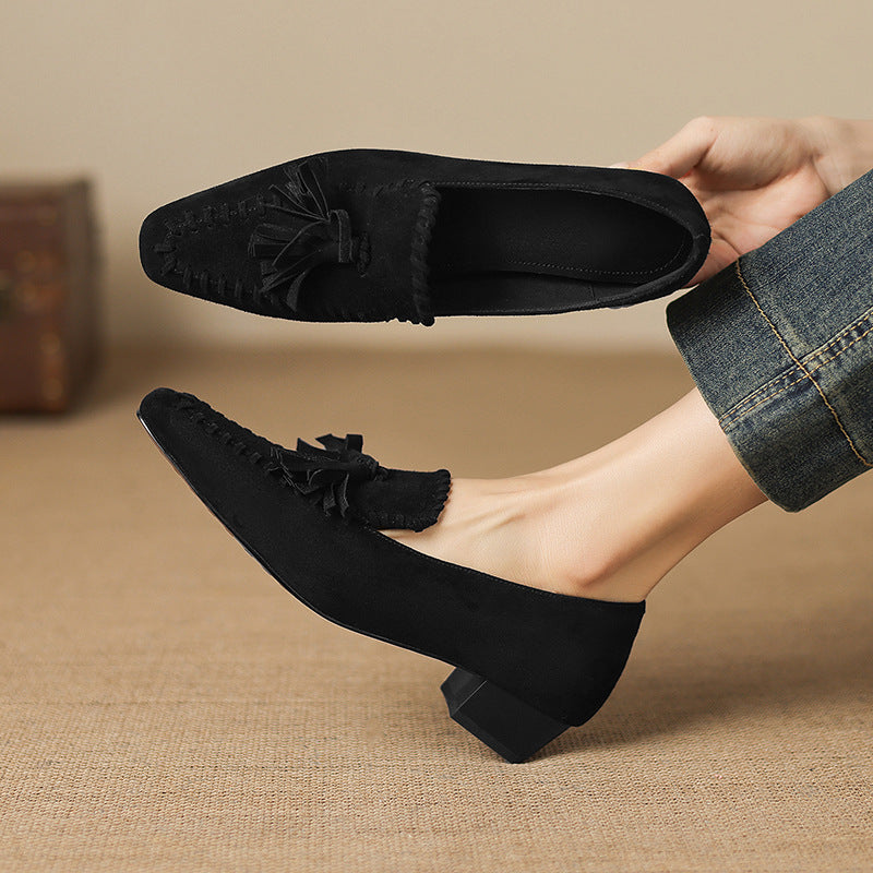 Tassora Fringe Loafers