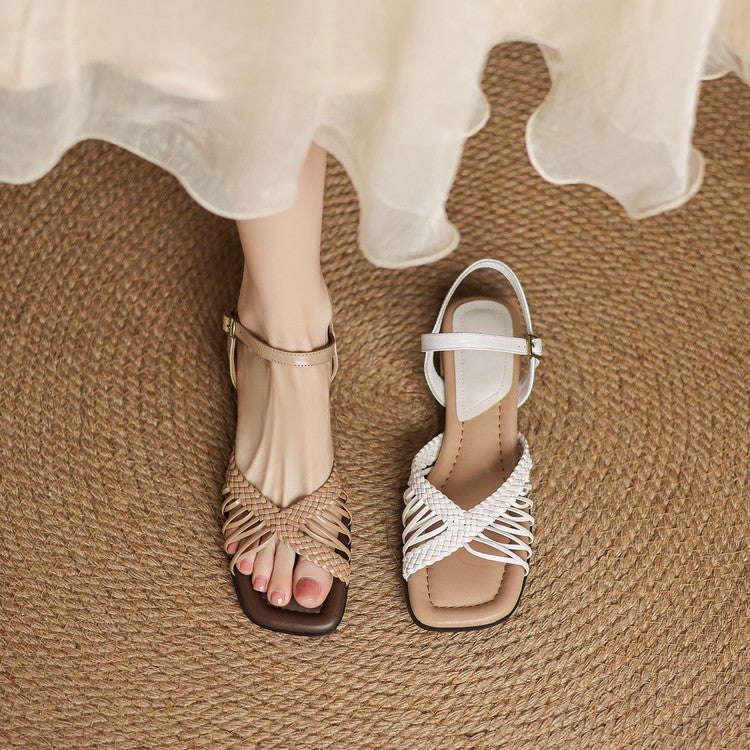 Liora Woven Slingback Sandals