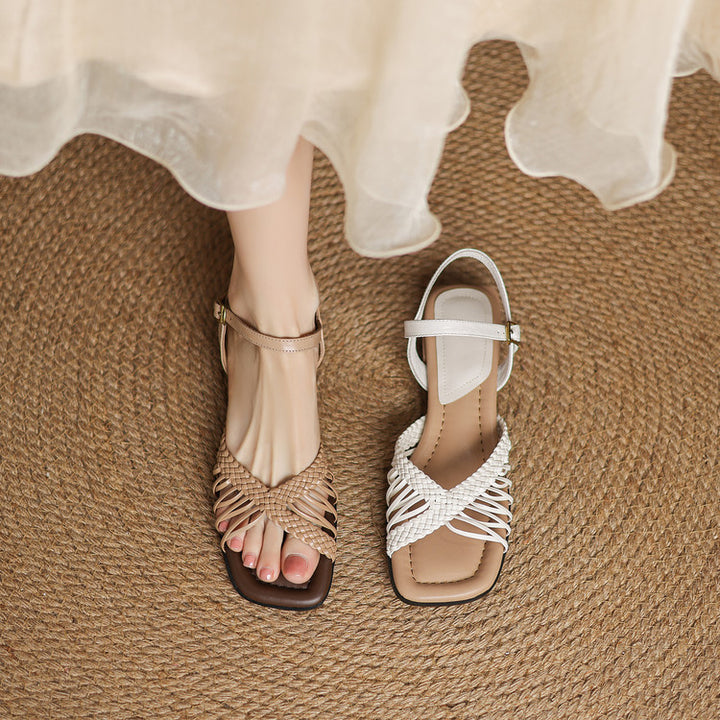 Liora Woven Slingback Sandals