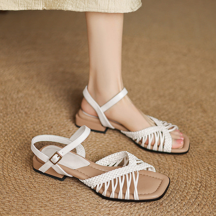 Liora Woven Slingback Sandals