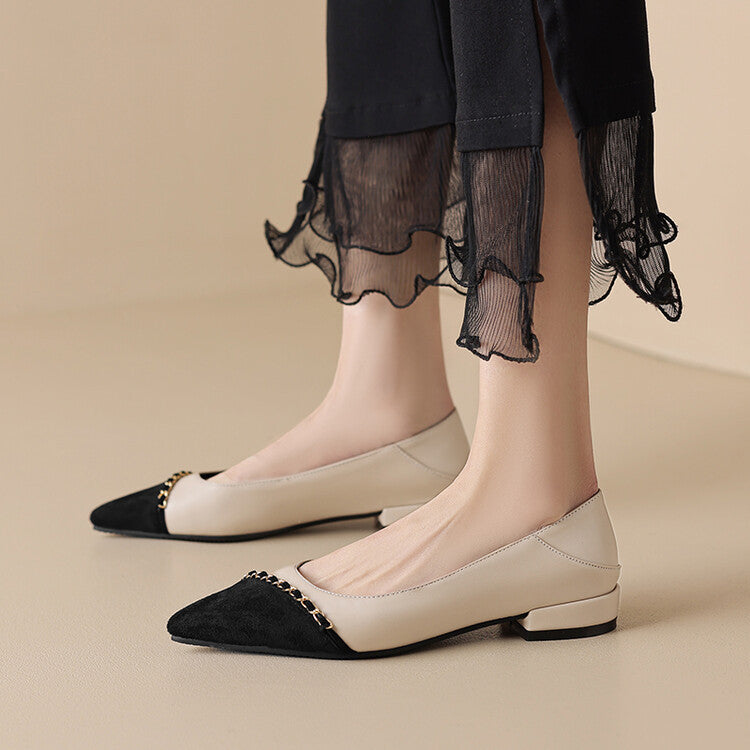 Aveline Pointed-Toe Flats